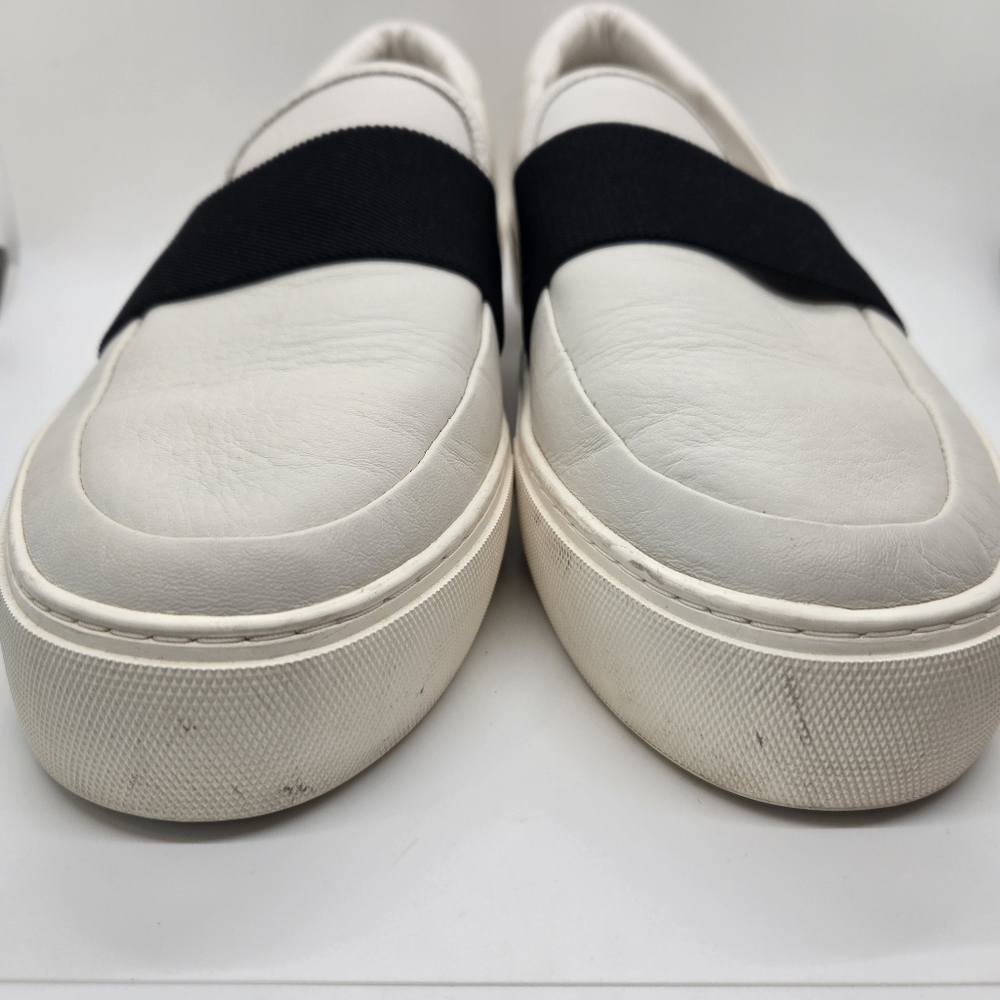 Ugg Shoes Women's 9 Chayze White Leather & Black Loafer Sneaker Y2k Chunky - Picture 2 of 14